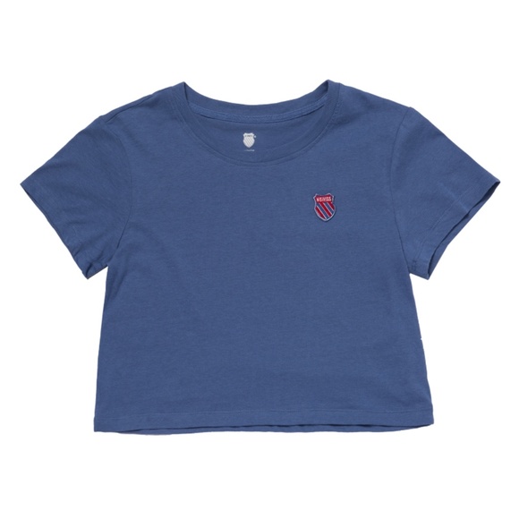 NWT Blue K-Swiss Crop Top Women's Size Large - Picture 3 of 8